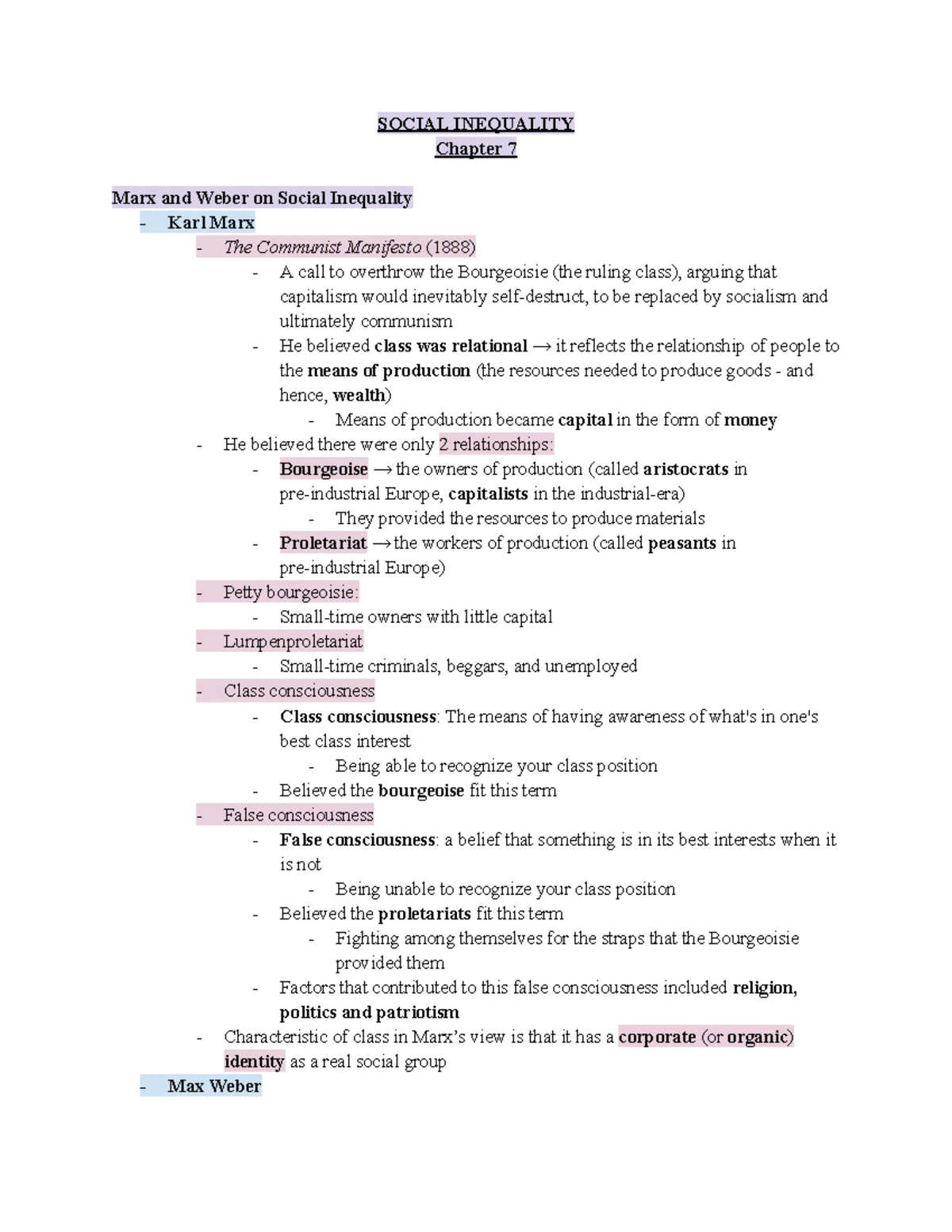 Sociology 101: Lecture & Textbook Notes on Key Concepts and Theories ...