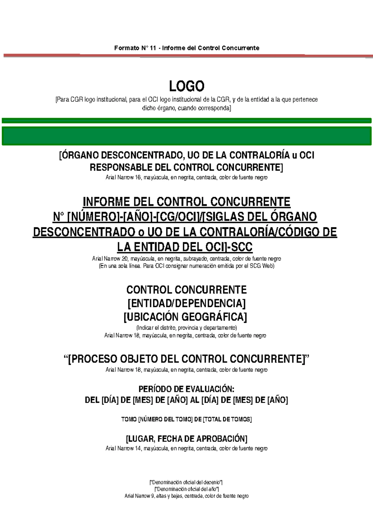 Informe Evolución del control interno - UNIVERSIDAD NACIONAL DE ...