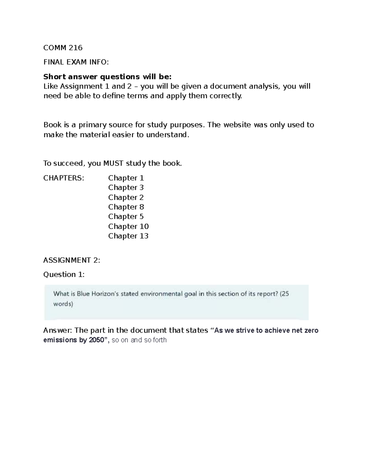 COMM 216 FINAL EXAM STUDY GUIDE: Key Concepts & Questions - Studocu