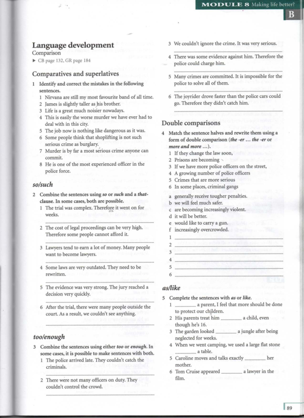 CAE Extra Apr 23 - MODULE 8 Language Development Exercises - Studocu