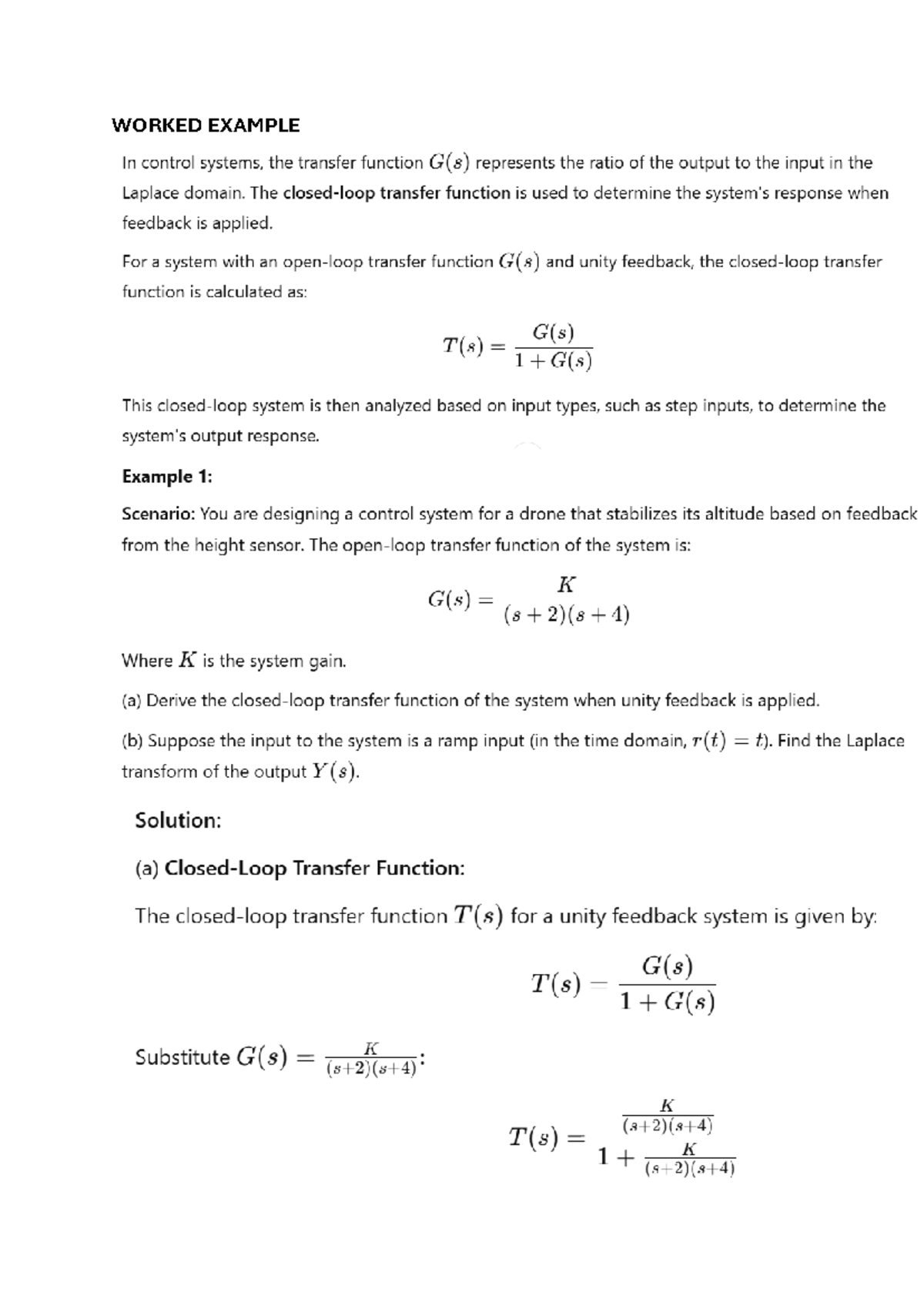 Control Systems (ENG 451): Open & Closed Loop Calculations Explained ...