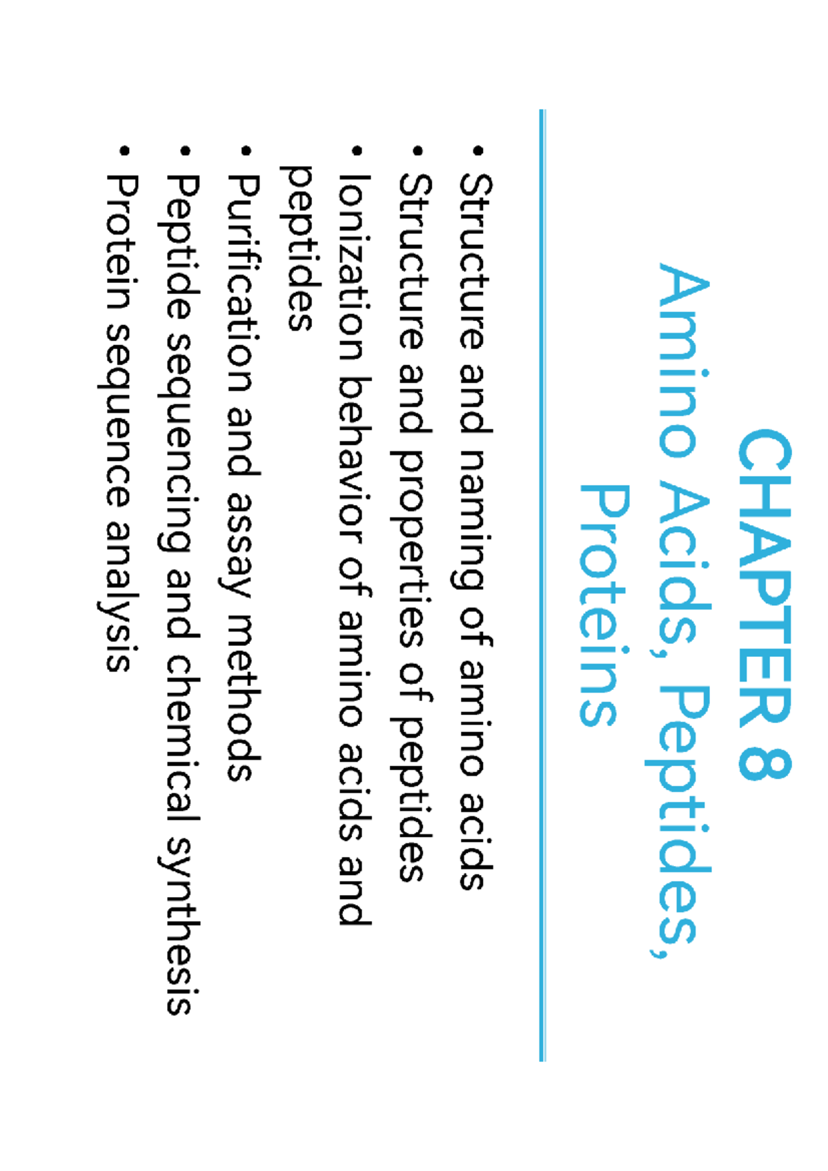 Final Exam Study Guide: CHAPTER 8 - Amino Acids & Proteins (ABC123 ...