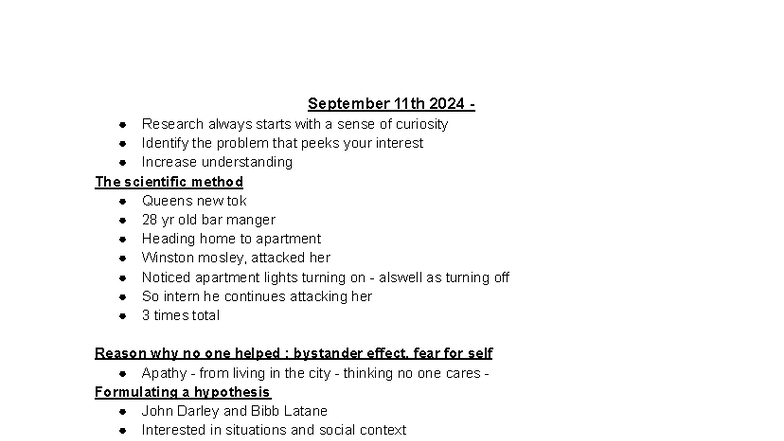 PSYC 2 - Research Methods and Biological Bases of Behavior Notes - Studocu