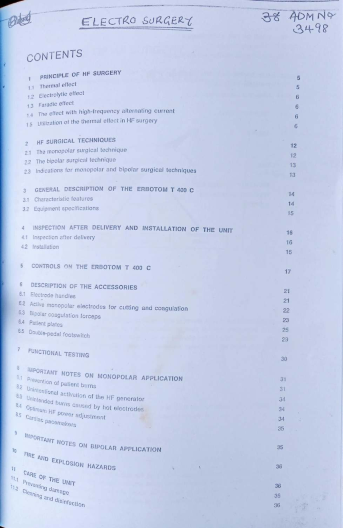 Electrosurgery Notes 2 - ADMN 3498 Final Exam Review - Studocu