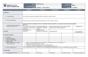DLL Science 6 Q1 W1 - dll - GRADES 1 to 12 DAILY LESSON LOG School ...