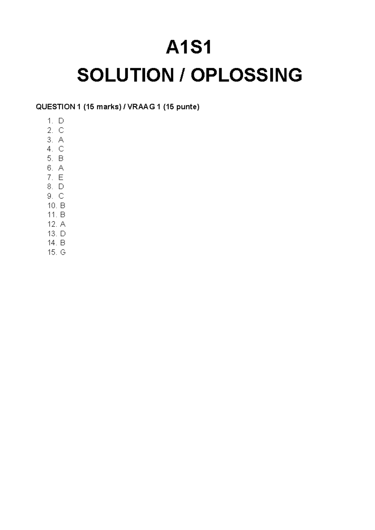FA 188 - A1S1 2022 - Solution for Questions 1 to 6 - Studocu