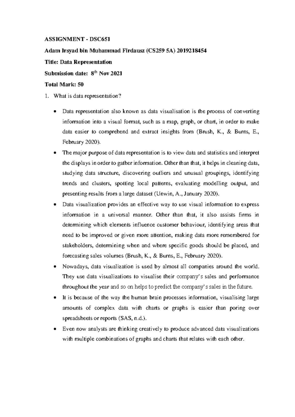 CS259 5A Individual Assignment: Data Representation Explained - Studocu