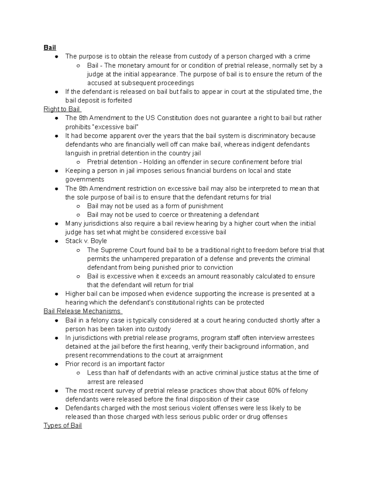 Chapter 8: Pretrial and Trial Procedures - Bail, Charges, and Plea ...