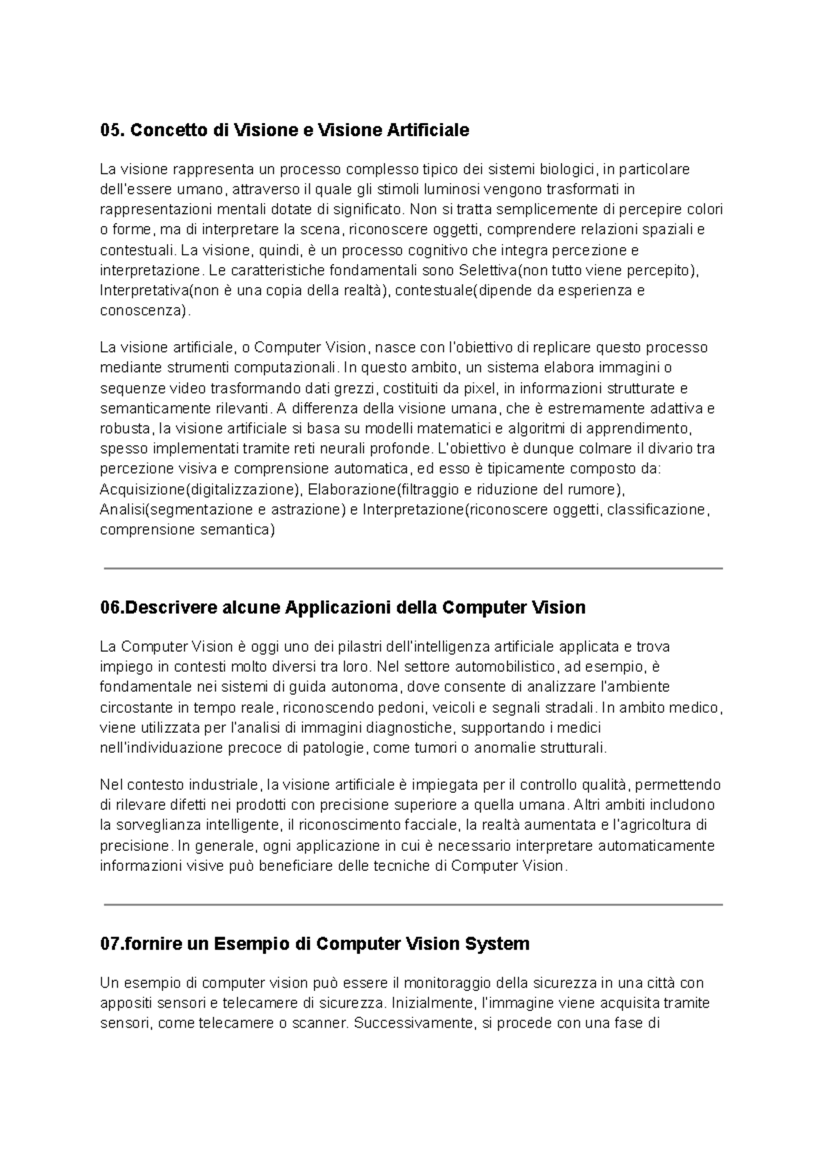 Computer Vision: Concetti Fondamentali e Applicazioni (CV101) - Studocu