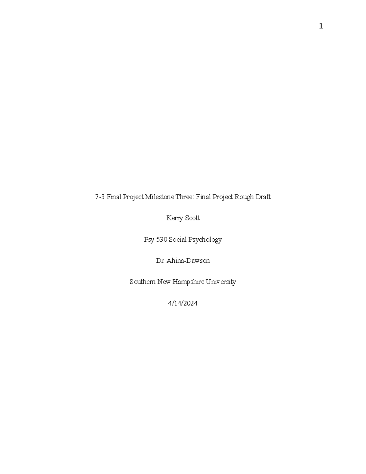 Psy 530 Final Project Milestone Three: Bystander Effect Analysis Draft ...
