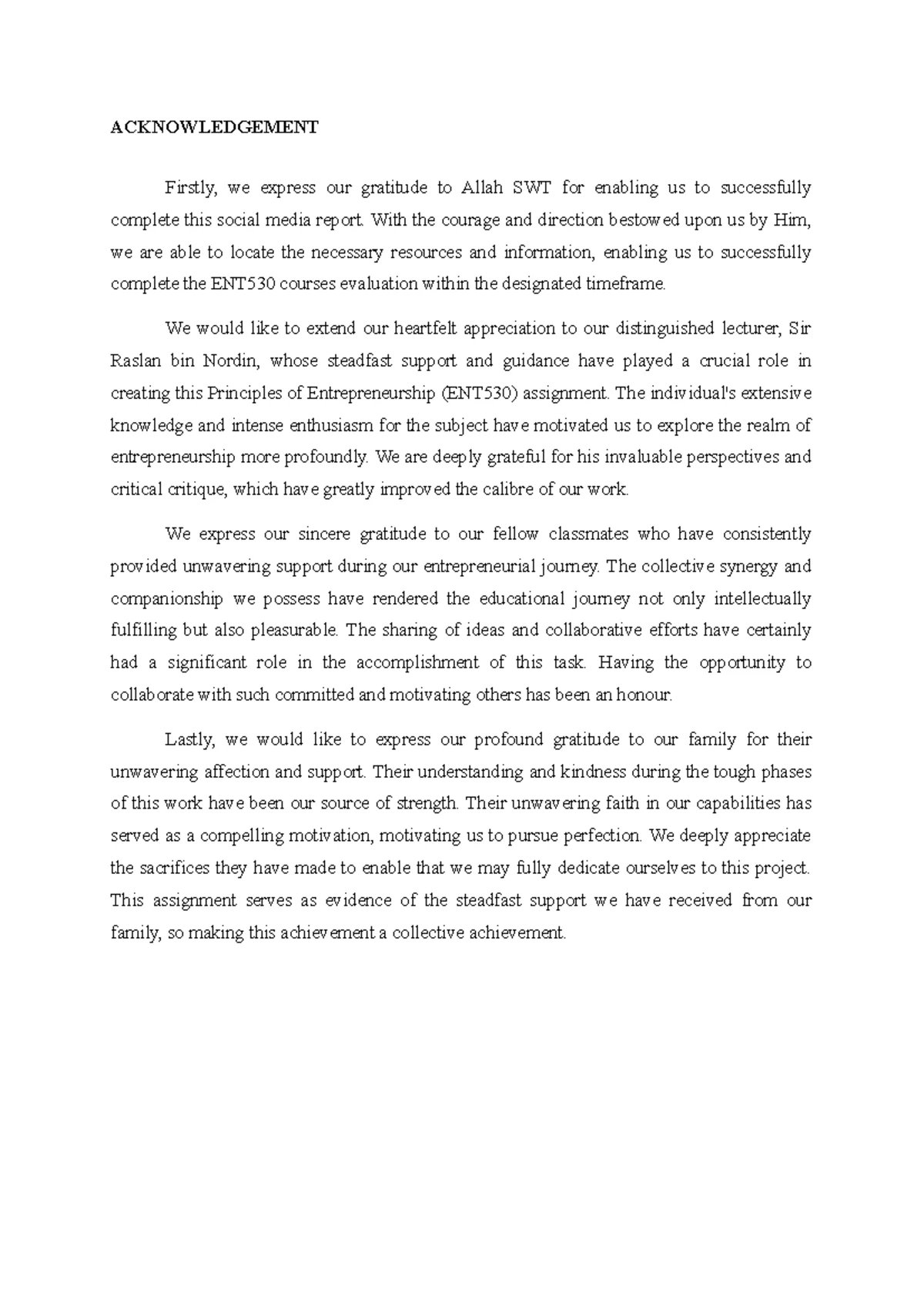 ENT530 Case Study Rubrics for Principles of Entrepreneurship - Studocu