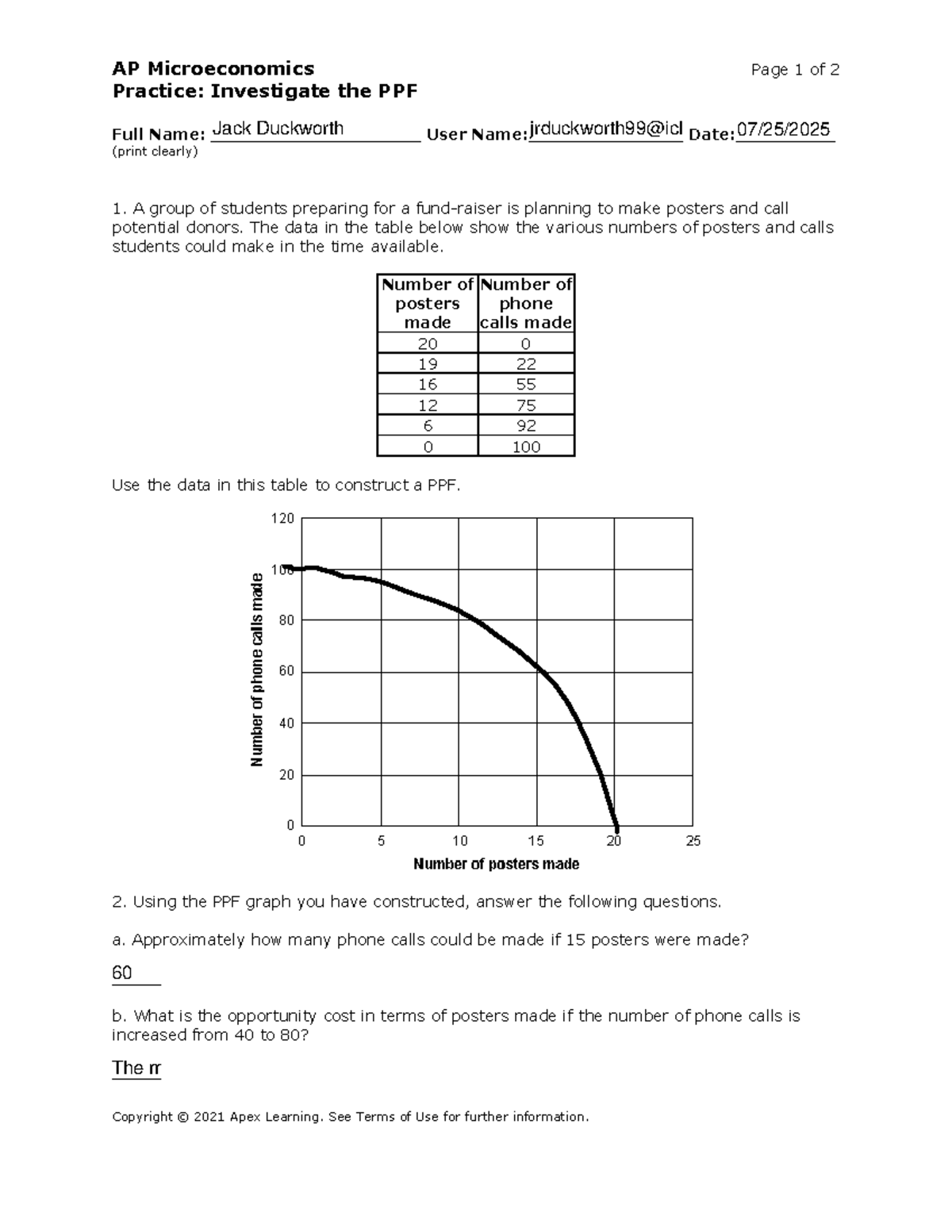 AP Microeconomics Practice: Constructing a PPF Graph - Studocu