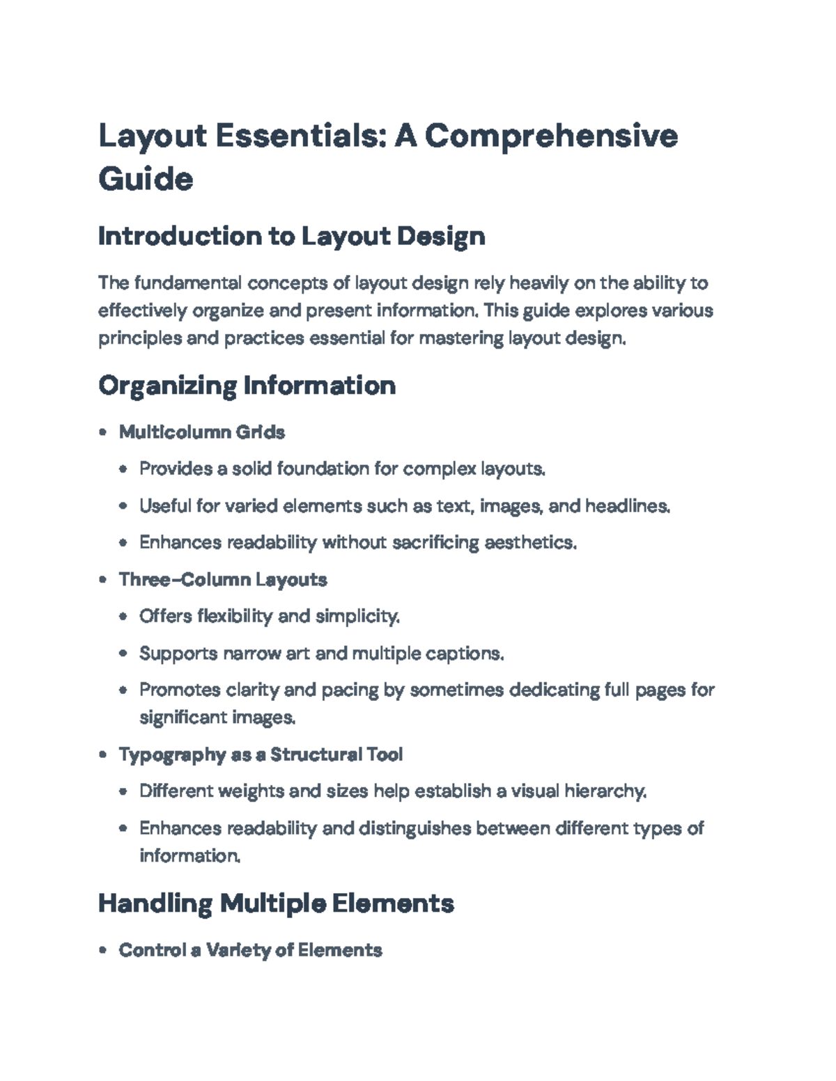 Layout Essentials: Mastering Design Principles in Informative Layouts ...