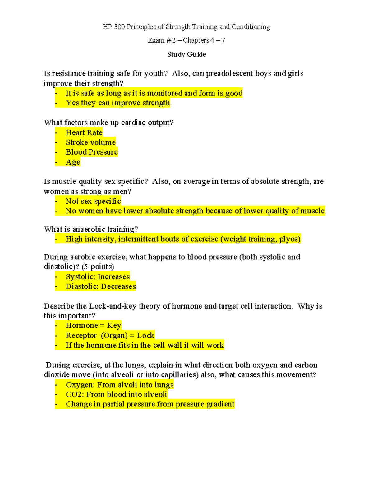 HP 300 Study Guide: Exam 2 Topics (Chapters 4 - 7) Overview - Studocu
