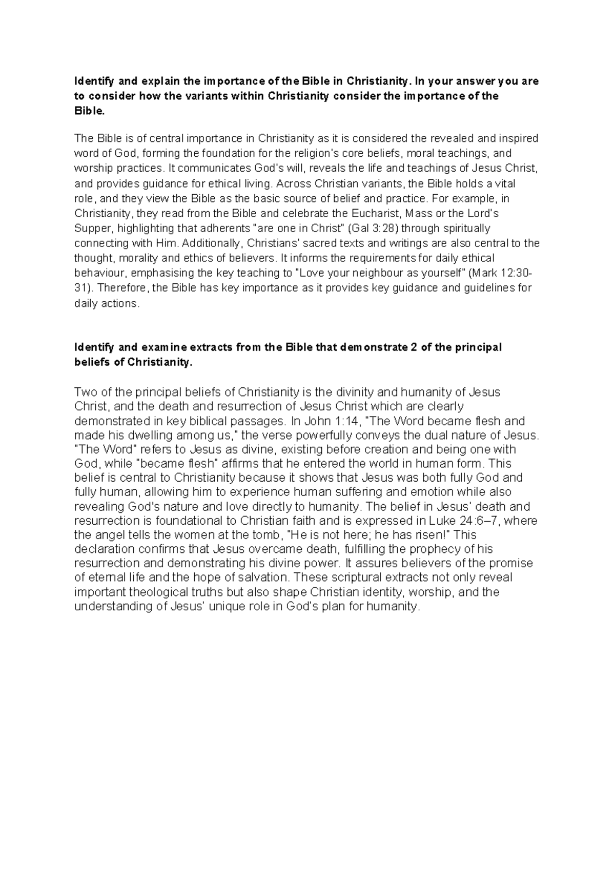 The Importance of the Bible in Christianity: Key Beliefs Explained ...
