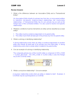 Review Questions Chapter 4 - ACIT 1630 Relational Database Design and ...