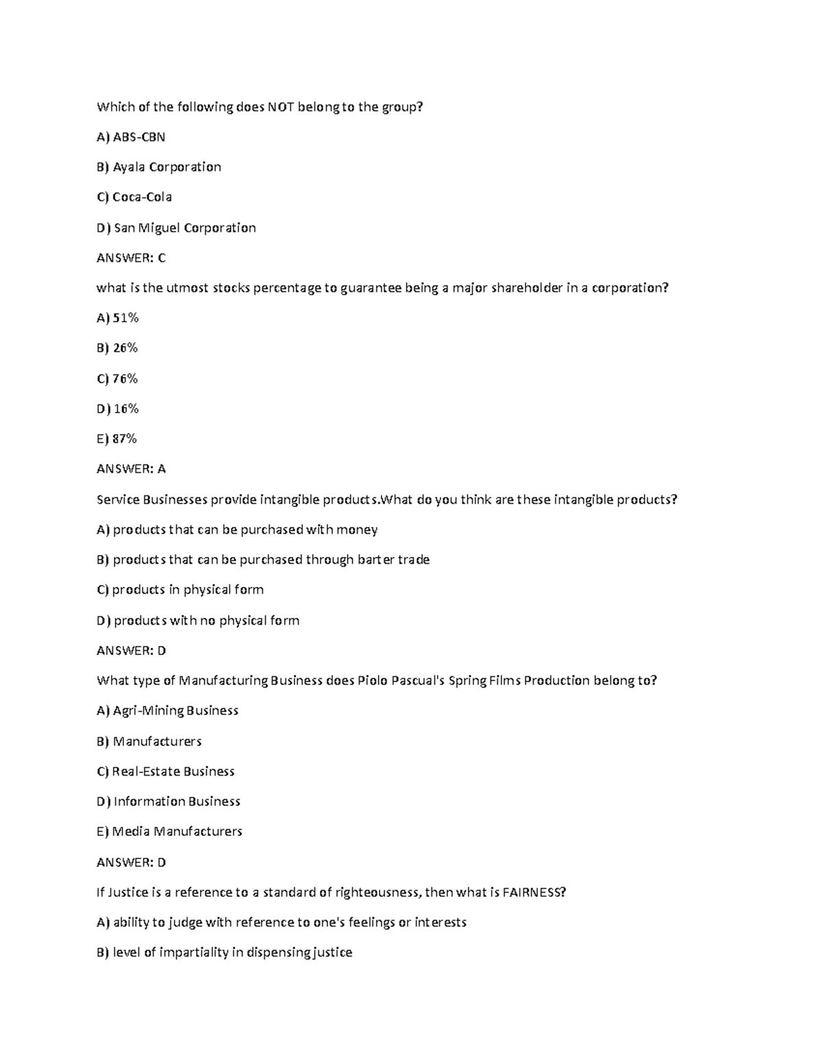 Business Ethics Review: Key Concepts and Principles - Studocu