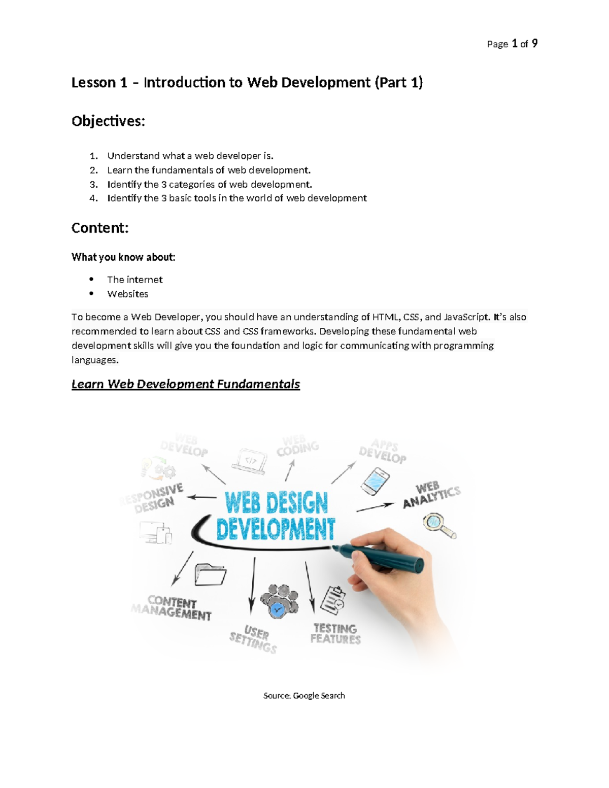 Lesson 01 - Intro to Web Development: Fundamentals & Skills Required ...