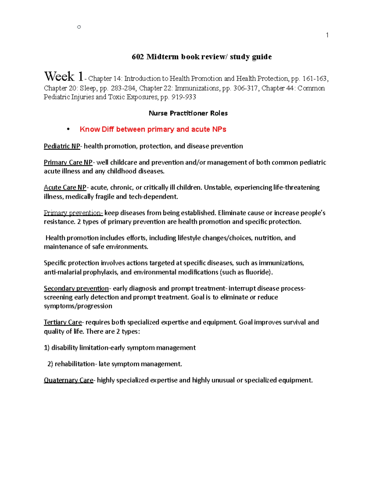 NR 602 Final Study Guide - Nr 602 final topics Week 8: ACOG guidelines ...