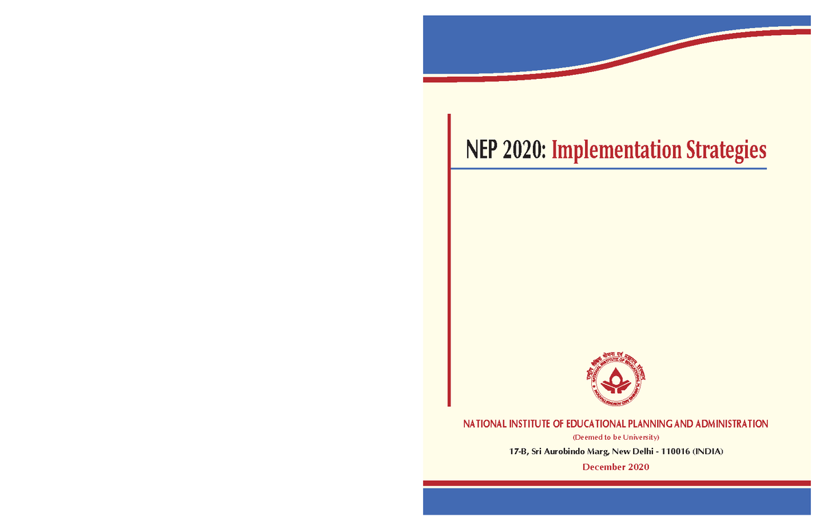 NEP 2020: Strategies for Effective Implementation in Education - Studocu