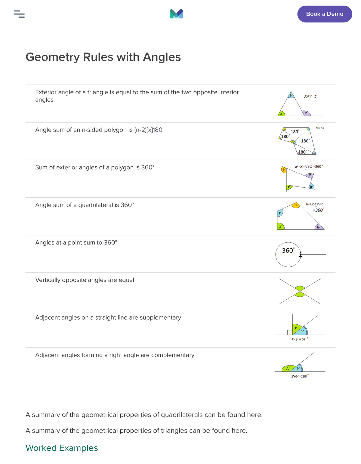 Angles on Parallel Lines Revision Secondary Maths UK Secondary (7-11 ...