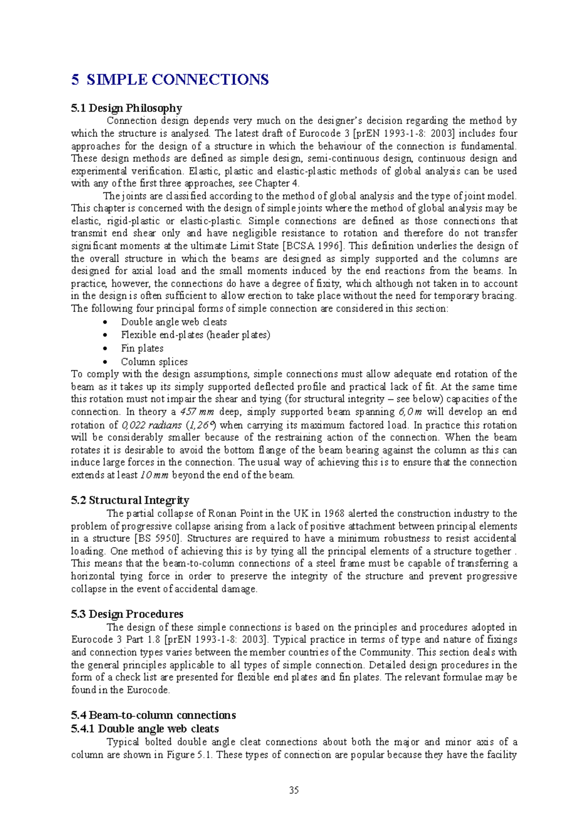 5 Simple Connections for Steel Beams: Design Philosophy and Procedures ...