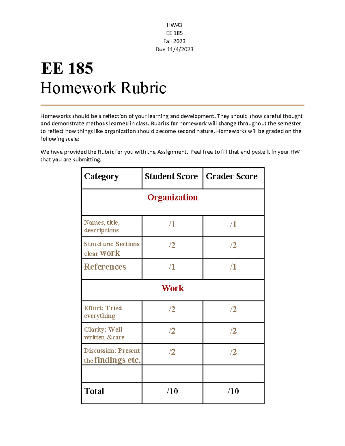 EE 185-Fall 2023-HW3: Systematic Problem Solving & MATLAB Intro - Studocu