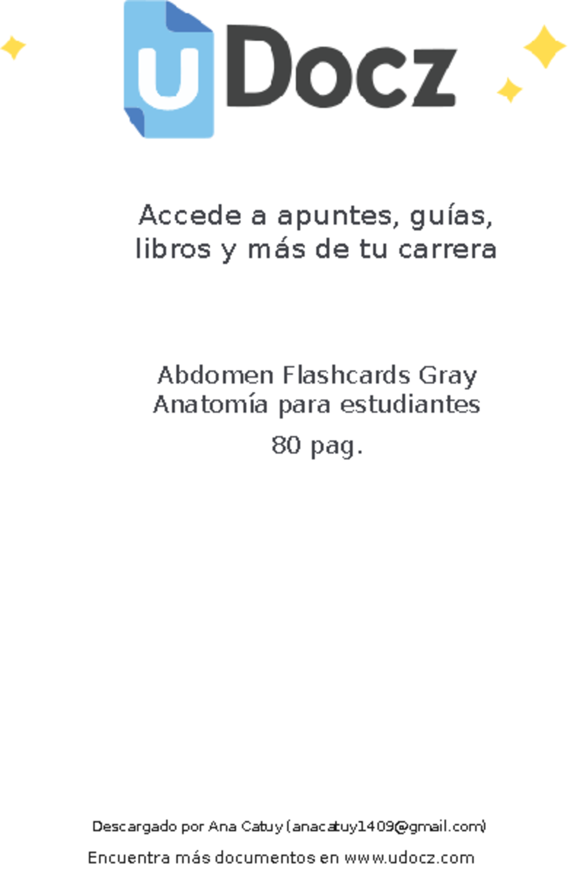 Flashcards Abdomen - Anatomía para Estudiantes (G-69749) - Studocu