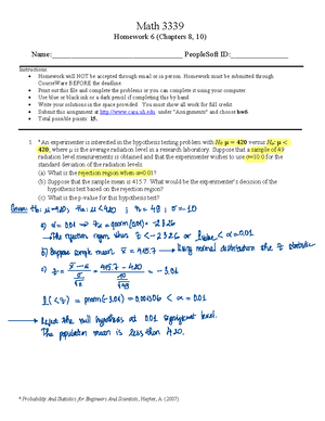 MATH3339 T1 formulas - formula sheet - MATH 3339 Statistics for the ...