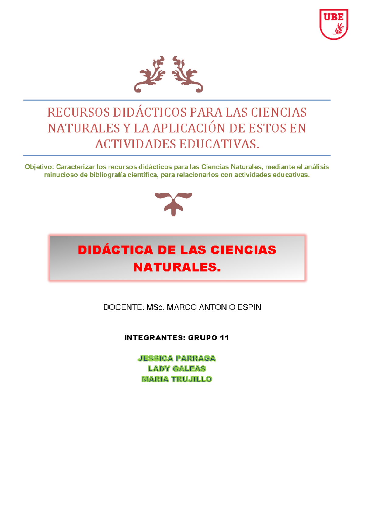 Tarea Practica 5 Grupo 11 - RECURSOS DIDÁCTICOS PARA LAS CIENCIAS ...