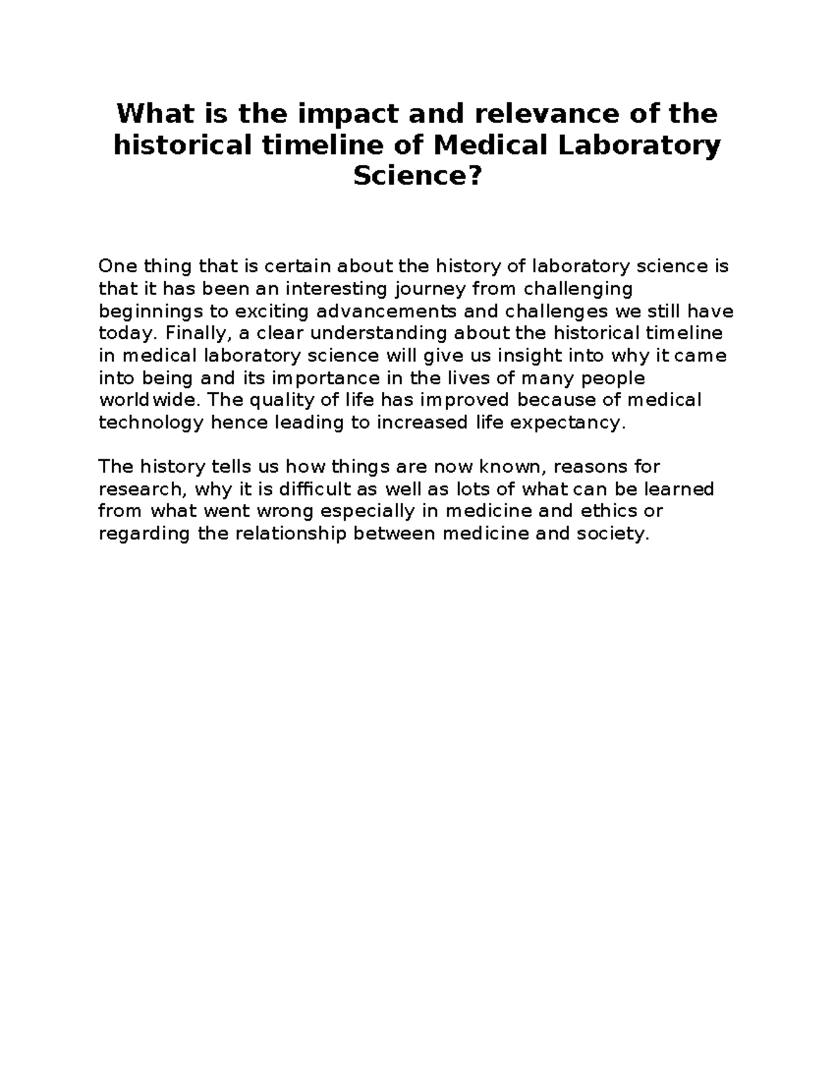 Princp - .11133 - What is the impact and relevance of the historical ...