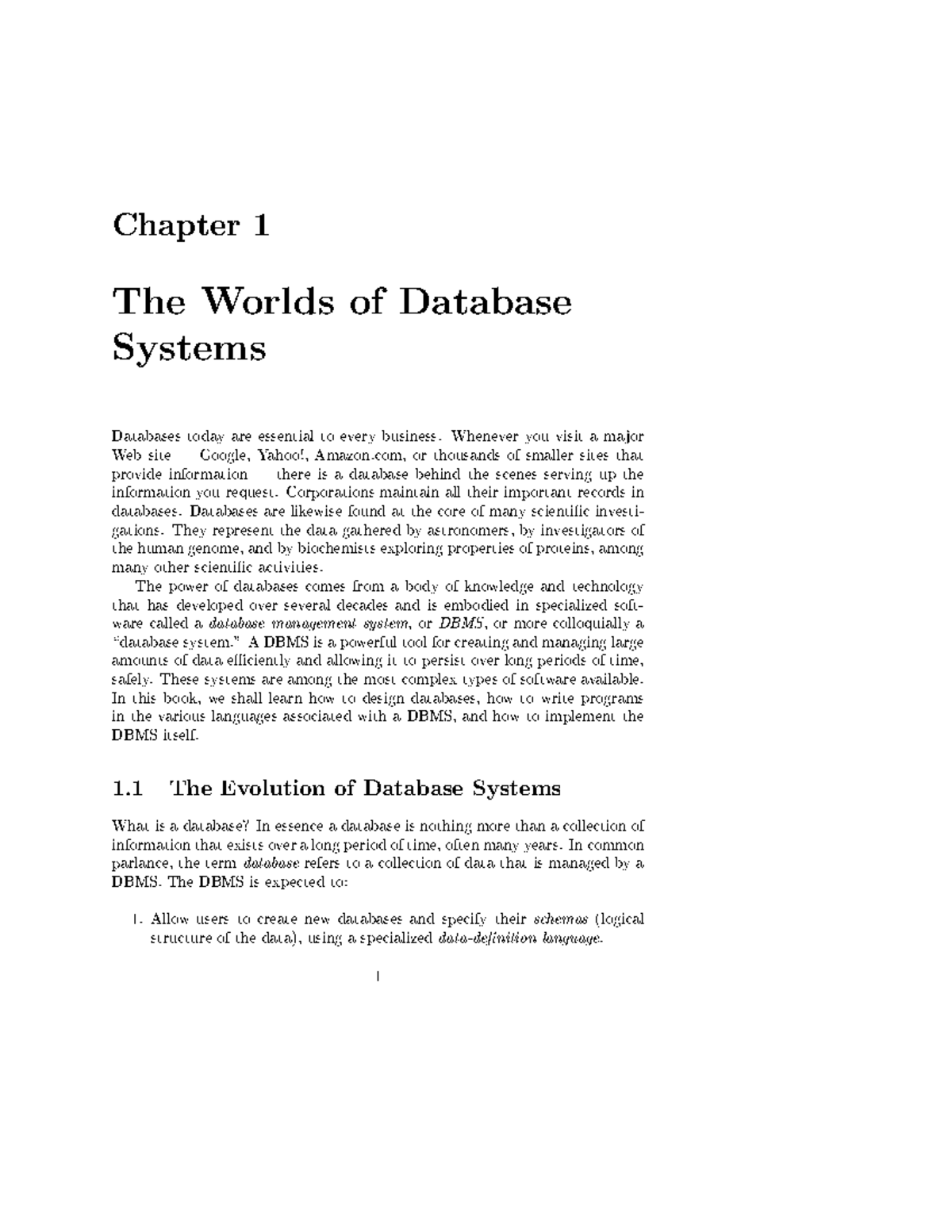 Ch1 - info and notes for database management - ☎ ☛ ☞ ☛ - Studocu
