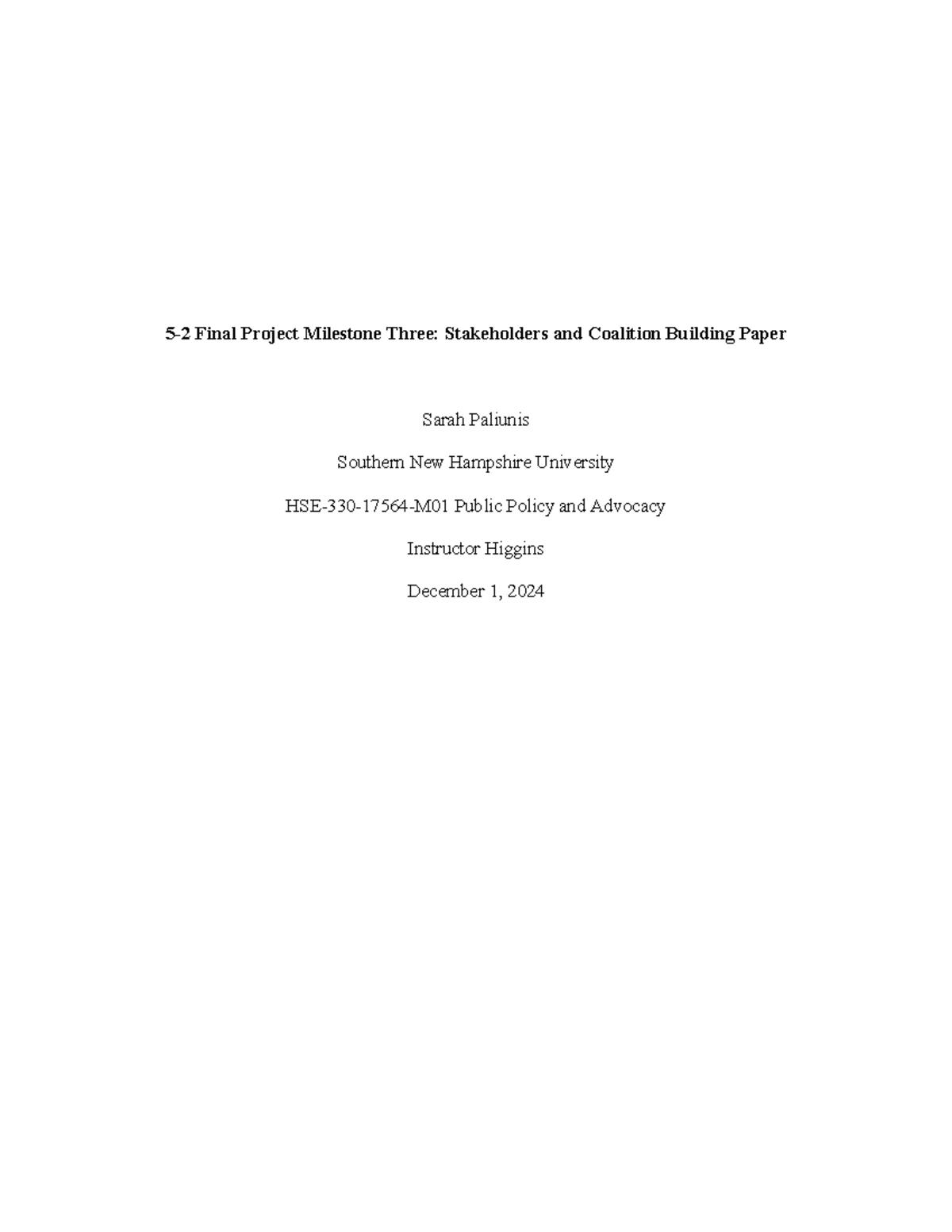 FPMilestone 3 - homework final project - 5-2 Final Project Milestone ...
