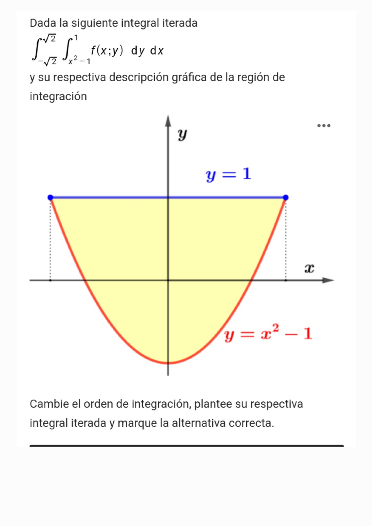 Notes 241016 185610 - ejercicio - Calculo1 - Dada la siguiente integral ...