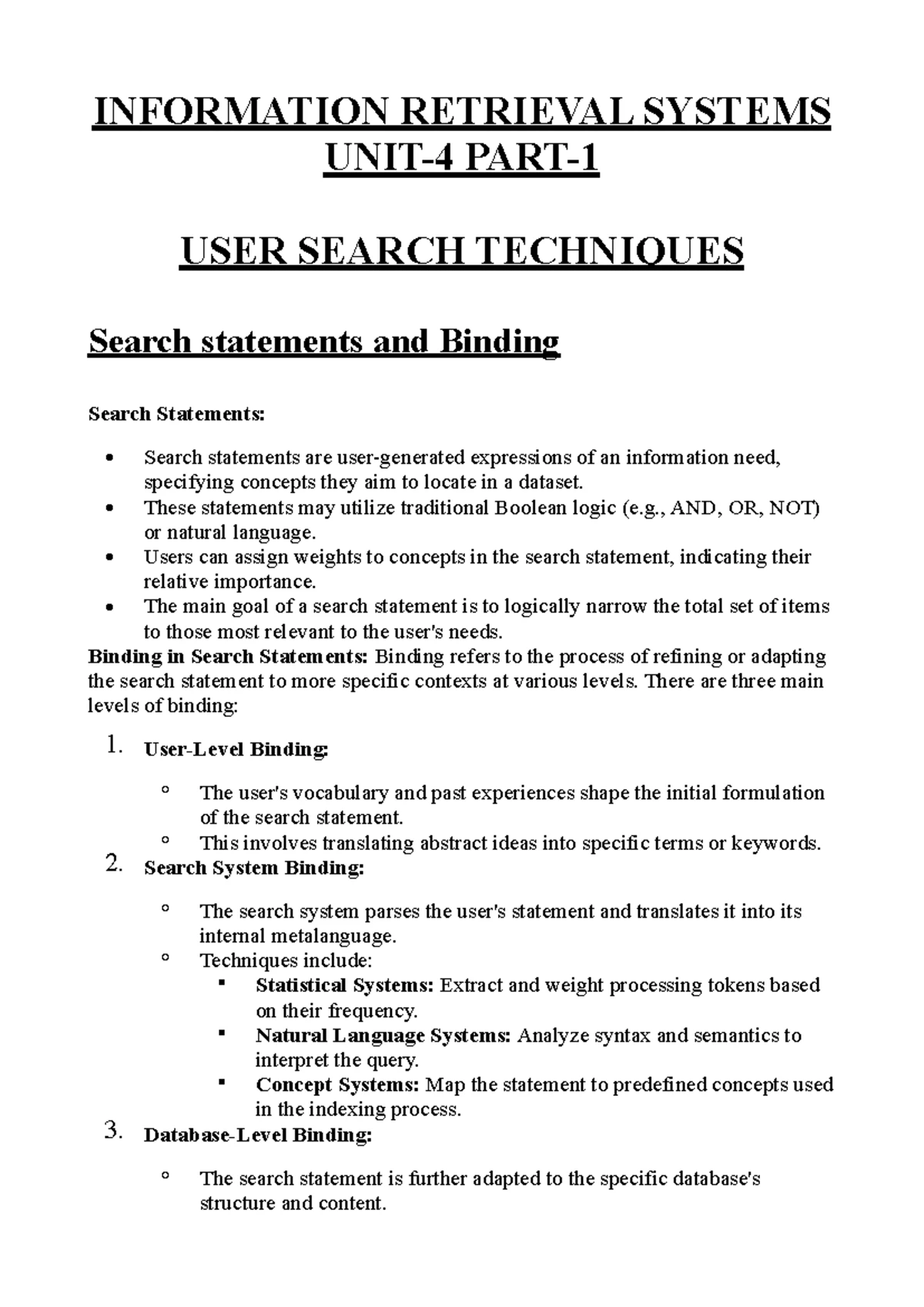 IRS 1: Information Retrieval Systems - Cataloging & Indexing Overview ...