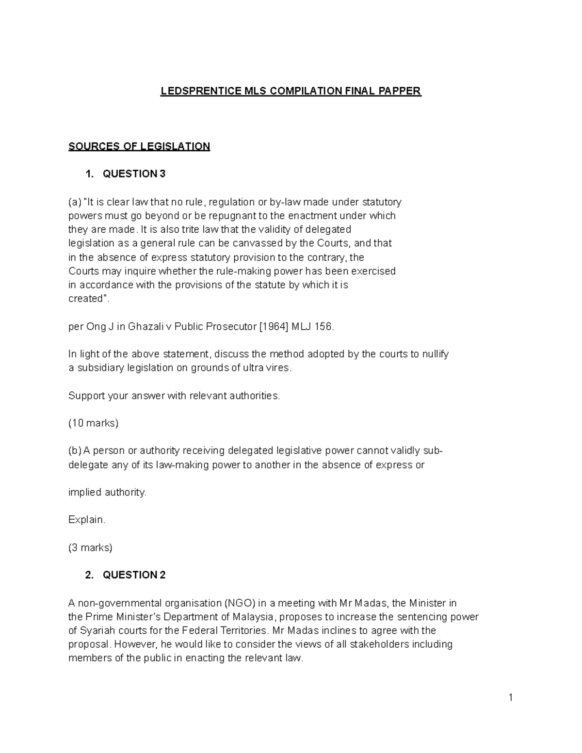LEDSPRENTICE MLS Compilation Final Paper: Analyzing Legislative ...