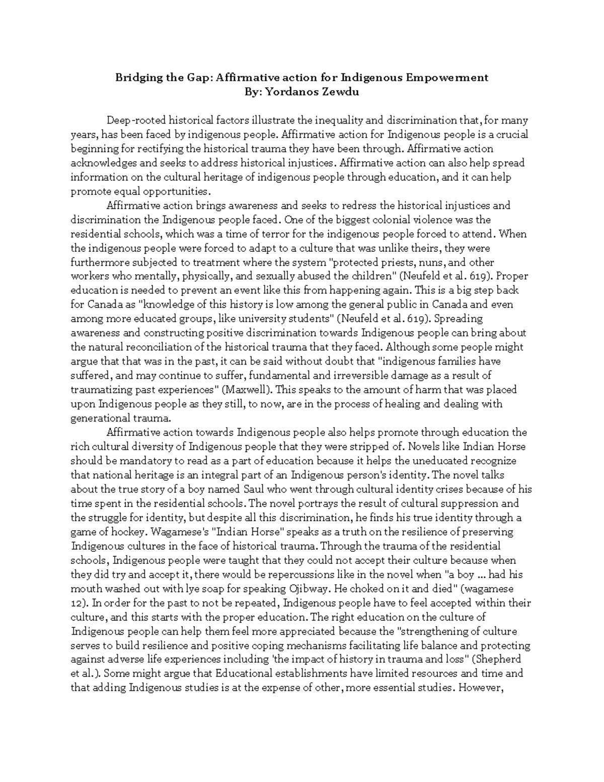 Empowering Indigenous voice (1) - Bridging the Gap: Affirmative action ...