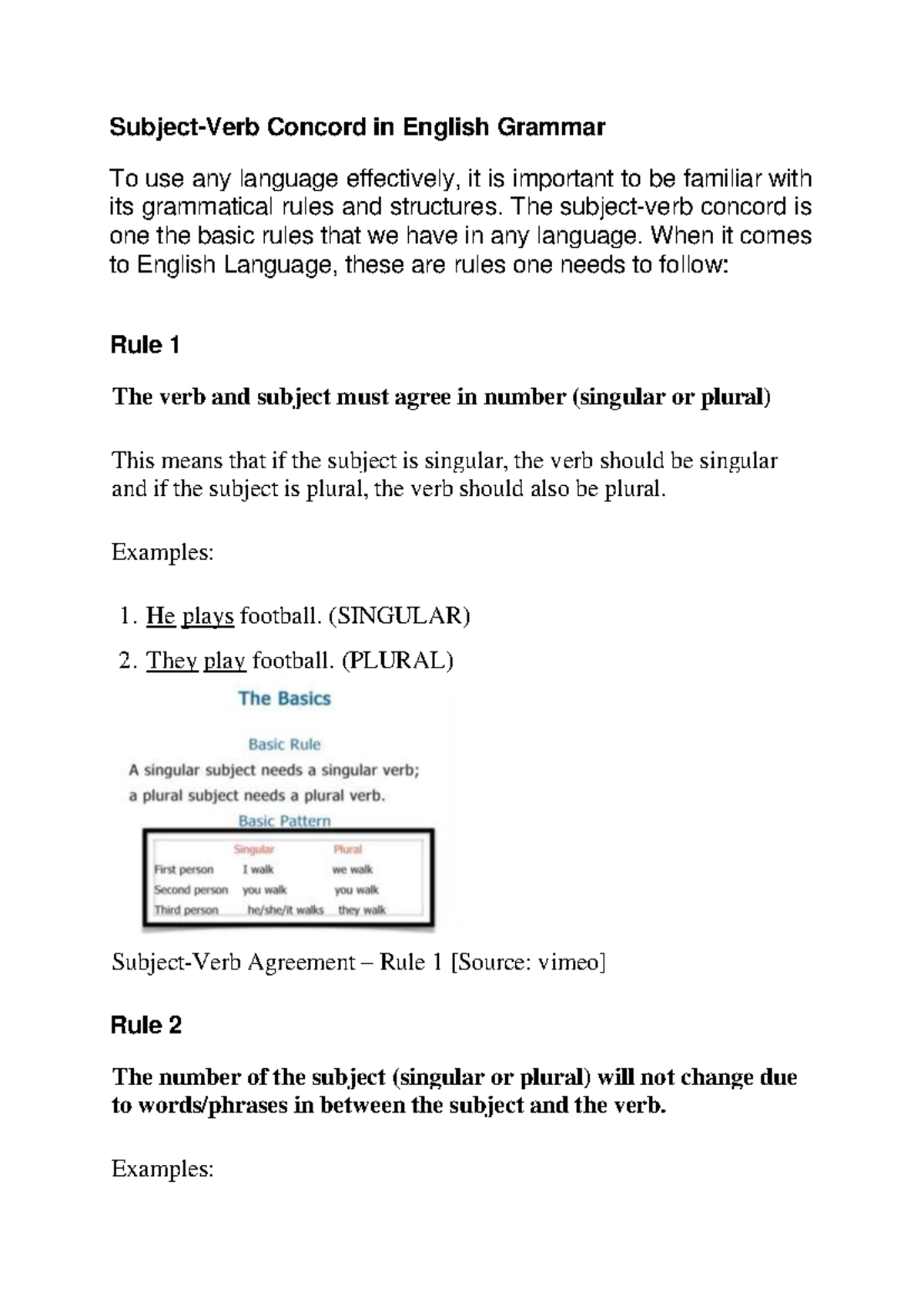 6672011 32 Subject verb Concord Agreement - Subject-Verb Concord in ...