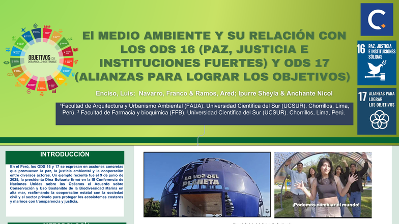 ODS 16 y 17: Relación entre Medio Ambiente y Desarrollo Sostenible ...