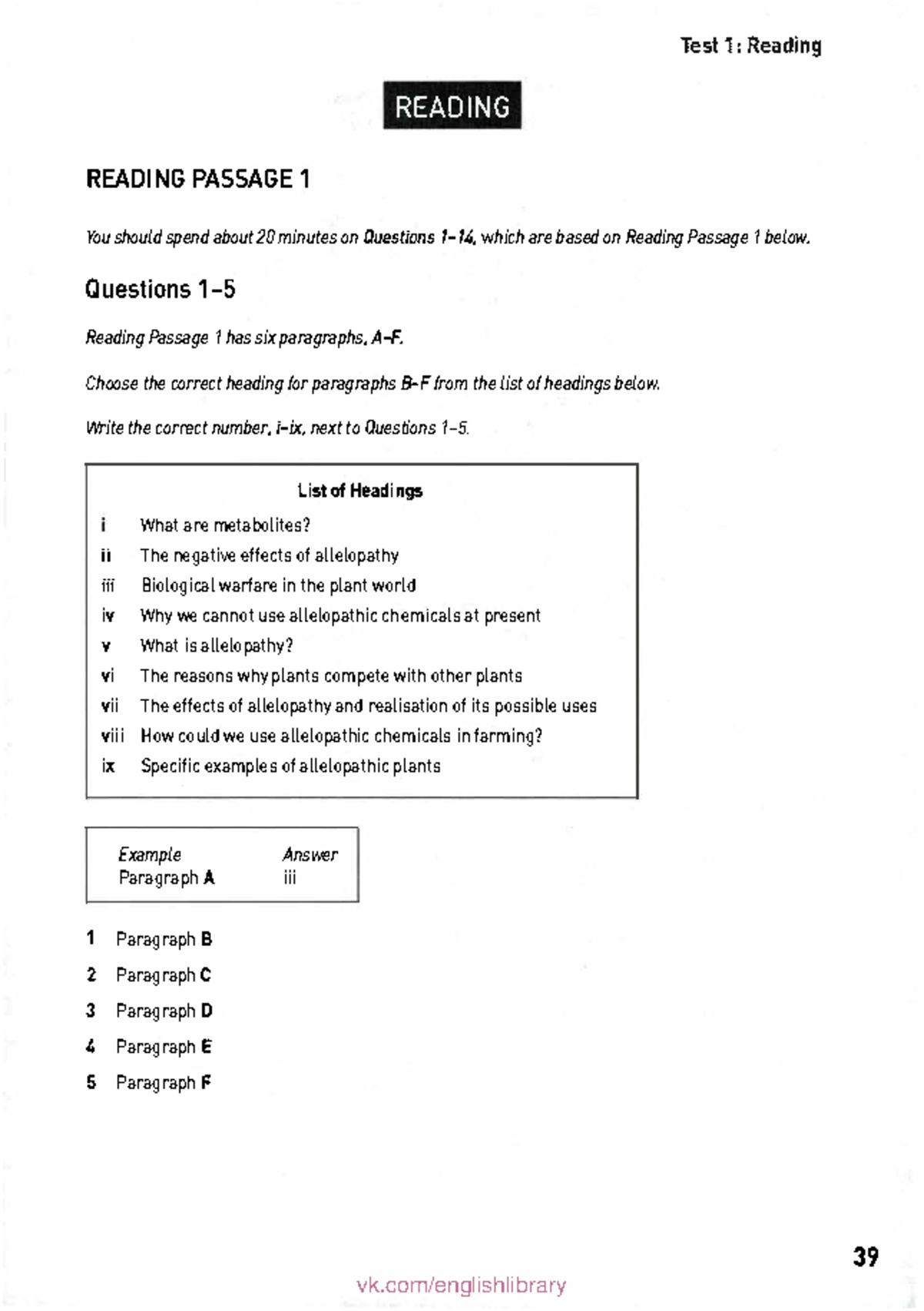 Practice Tests for IELTS 2: Comprehensive Reading Test Review - Studocu