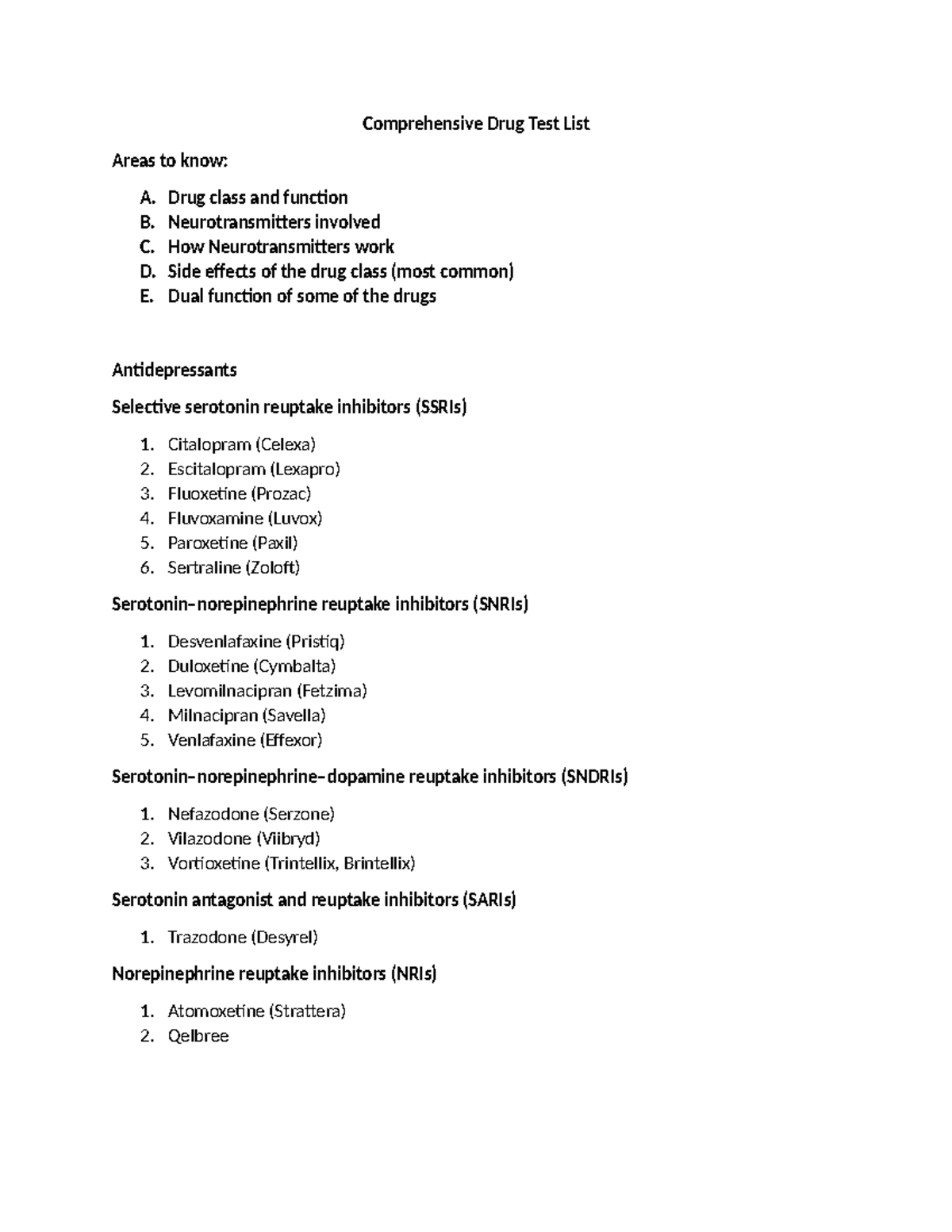 Comprehensive Drug Test List 2024 - Comprehensive Drug Test List Areas ...