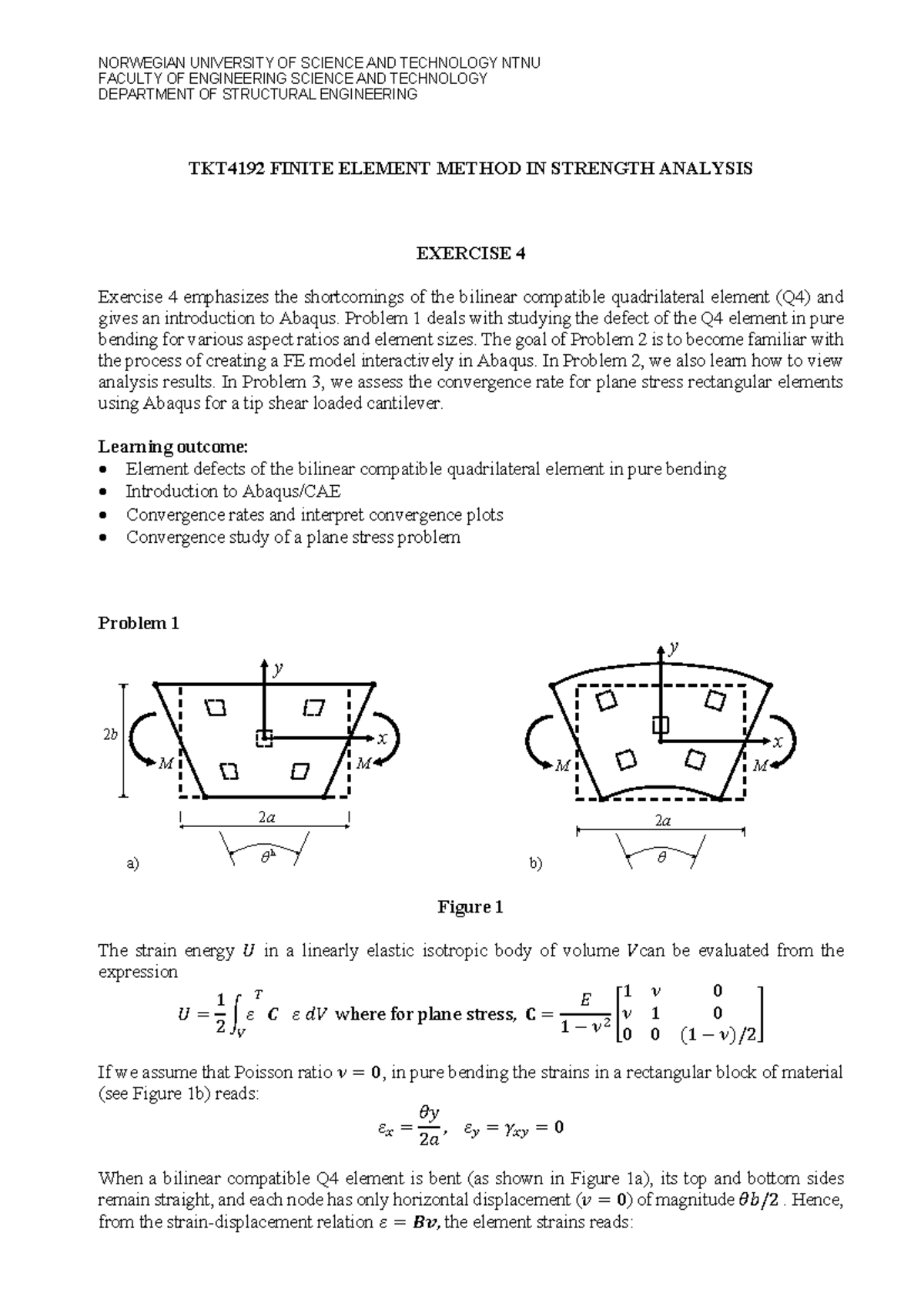 Exercise 4 - Solution - FACULTY OF ENGINEERING SCIENCE AND TECHNOLOGY ...