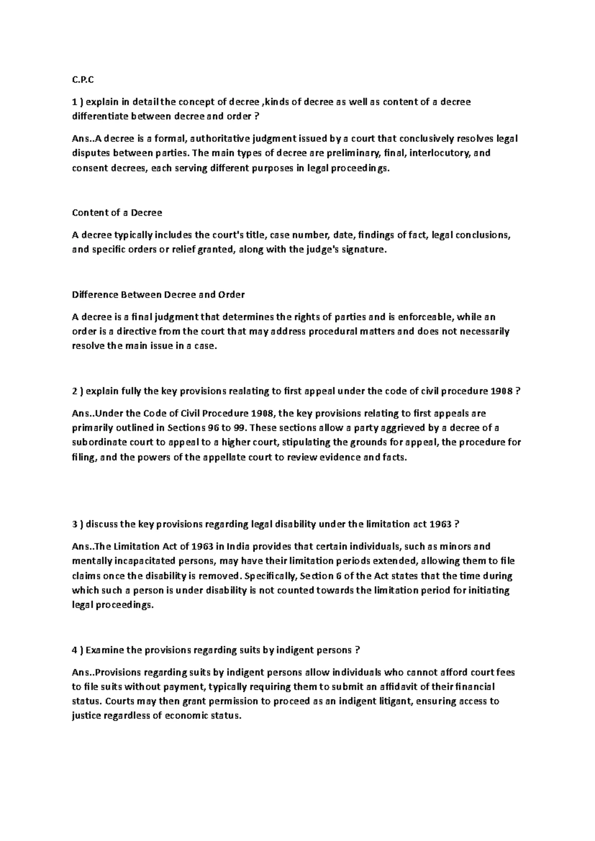 PIL - International Law Key Concepts and Definitions - Studocu