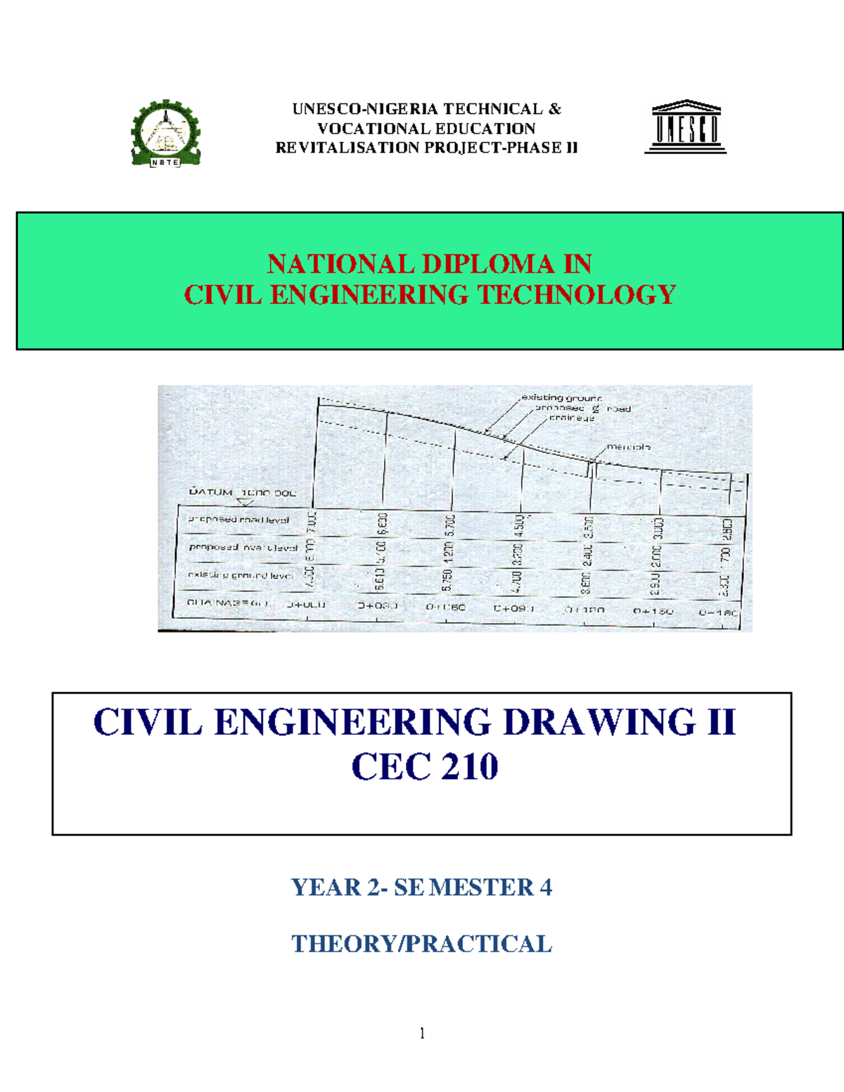 CEC 210 Civil Engineering Drawing II: Week-by-Week Practical Guide ...