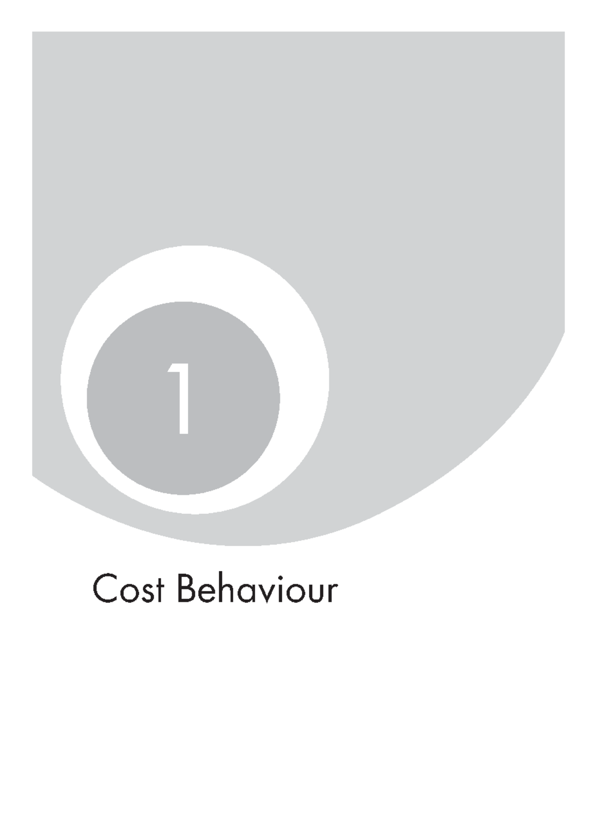 Cost Behaviour Concepts and Exam Practice - MA101 Chapter Notes - Studocu