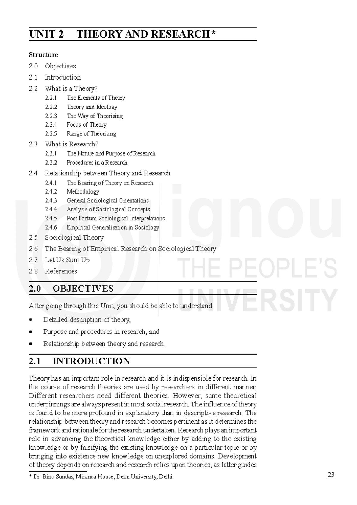 Unit 2: Theory & Research in Social Sciences (SS 101) - Studocu
