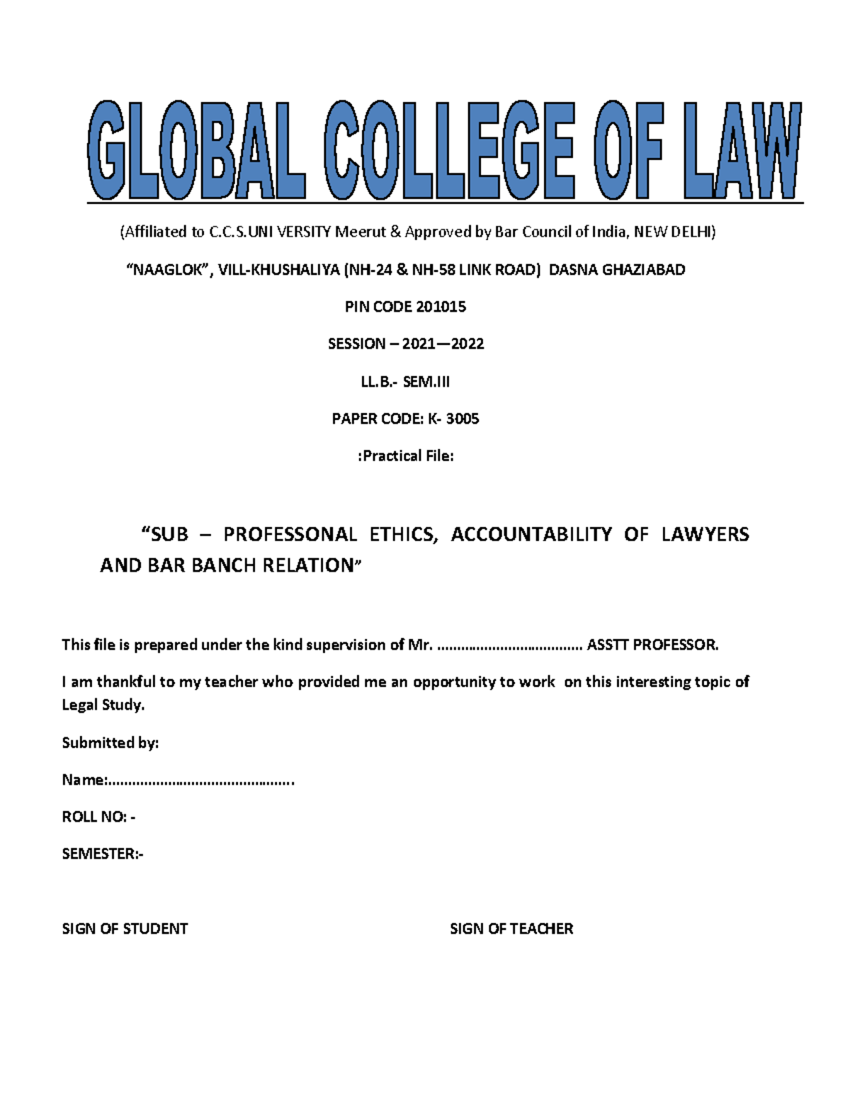 Practical-FILE- Cover - (Affiliated to C.C.S VERSITY Meerut & Approved ...