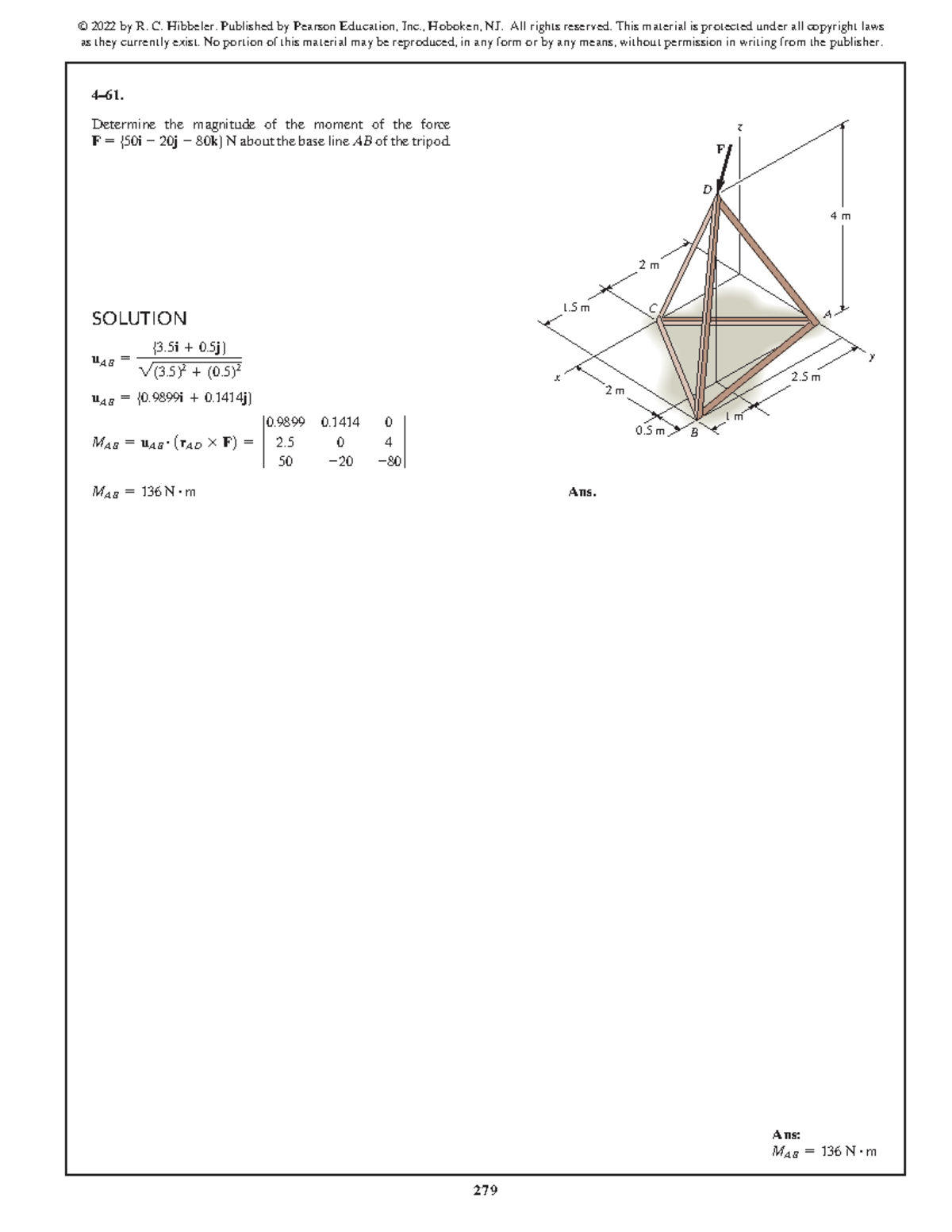 SWK 15th Ed Solution Manual - Moment of Force F Calculation - Studocu