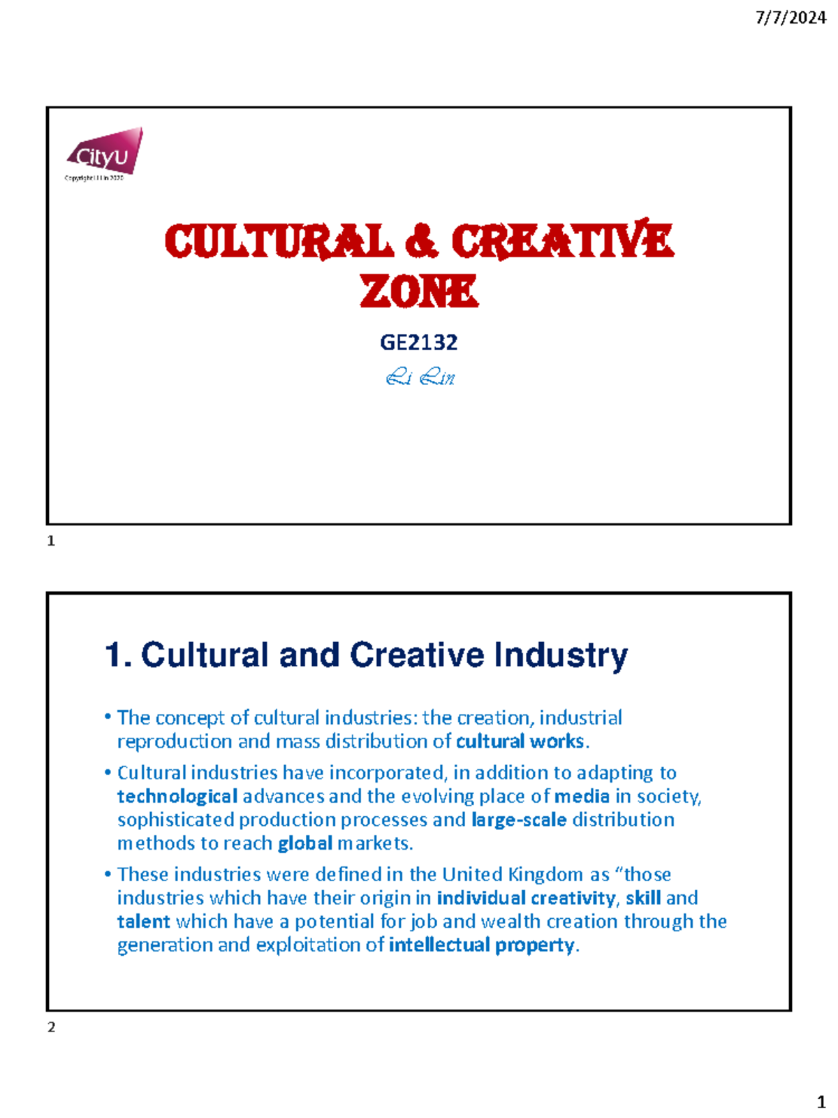 Cultural & Creative Industries: Insights into the Development and Zones ...