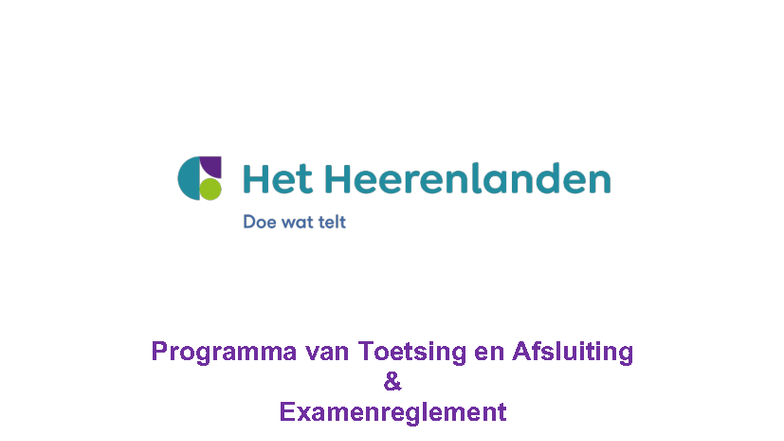 PTA-VWO-6 - Examenreglement en Toetsing 2024-2025 - Studeersnel